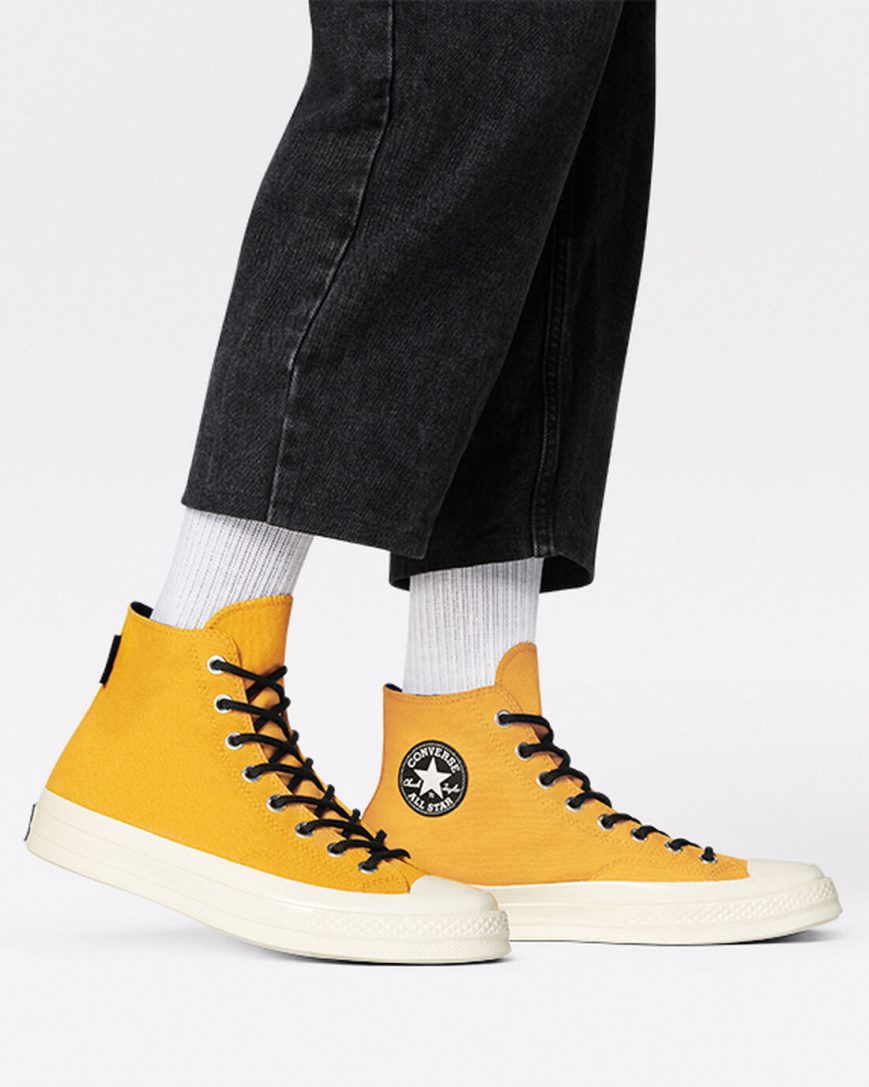 Tenisi Inalti Barbati Converse Engineered Optimism Chuck 70 GORE-TEX Galbeni Negrii | RO ZVGTU275